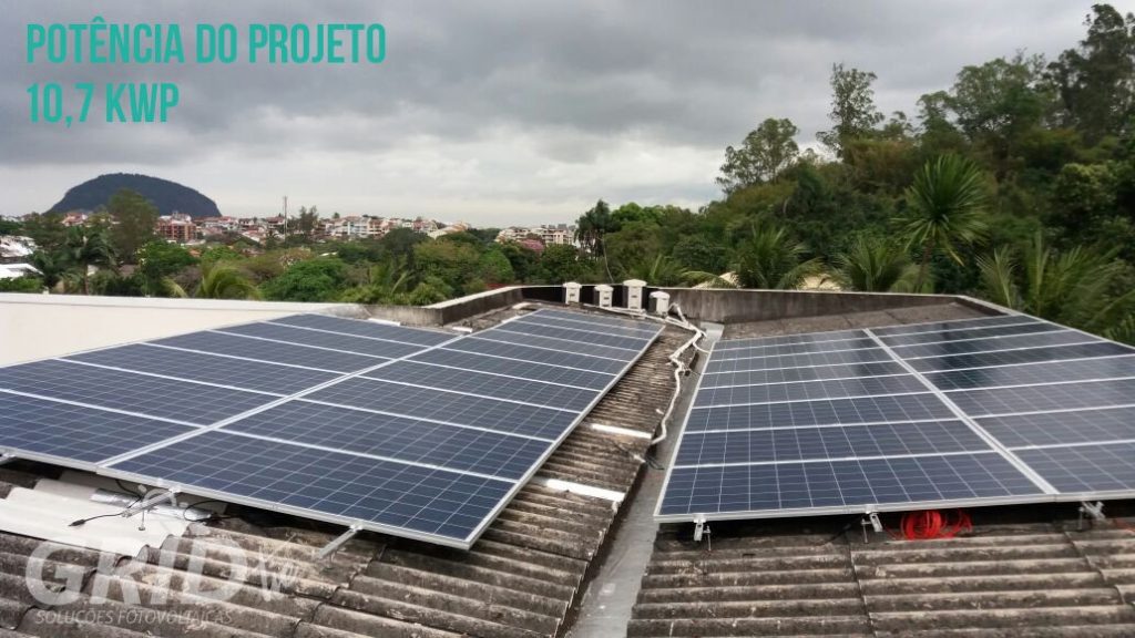 projeto de energia solar residencial 10,7 KWp